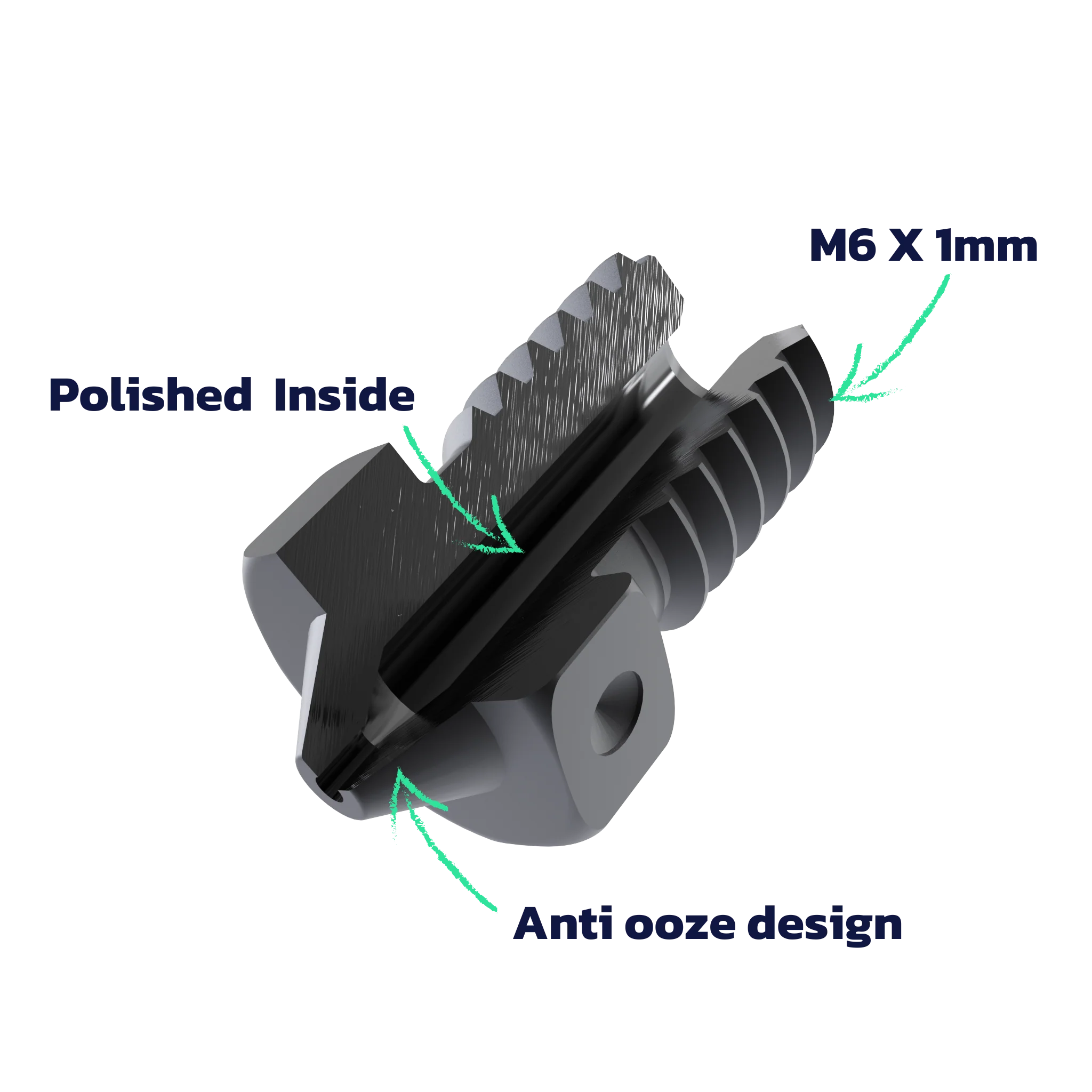 E3D V6 Hardened Steel 1.75mm Nozzle - Image 3